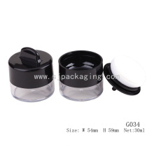 Private Label Make-up Kosmetik Verpackung leere Puder Puff Container lose Pulver Glas lose Pulver Container